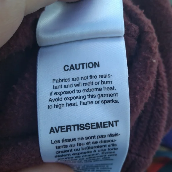 Columbia Fleece Front Zippered Jacket, Size Large, Burgundy - Picture 8 of 14